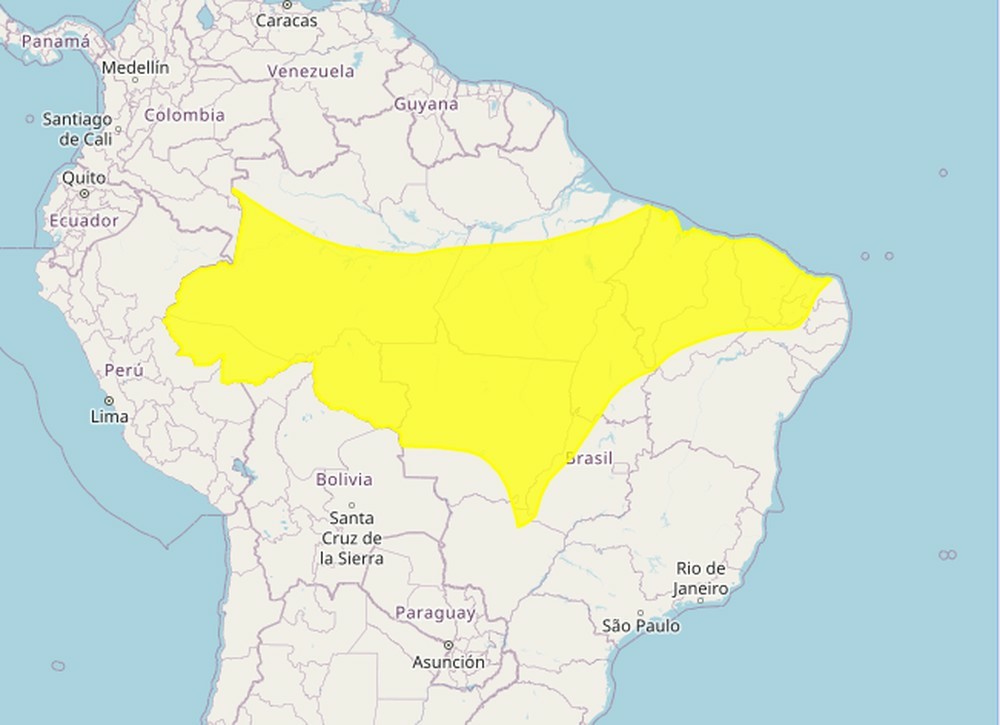 Inmet emite alerta de chuvas intensas para 84 municípios da Paraíba