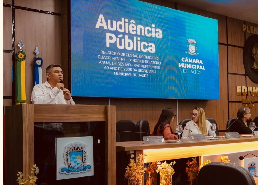 Prefeitura de Patos apresenta relatório de gestão da saúde e destaca aumento de investimentos em 2025