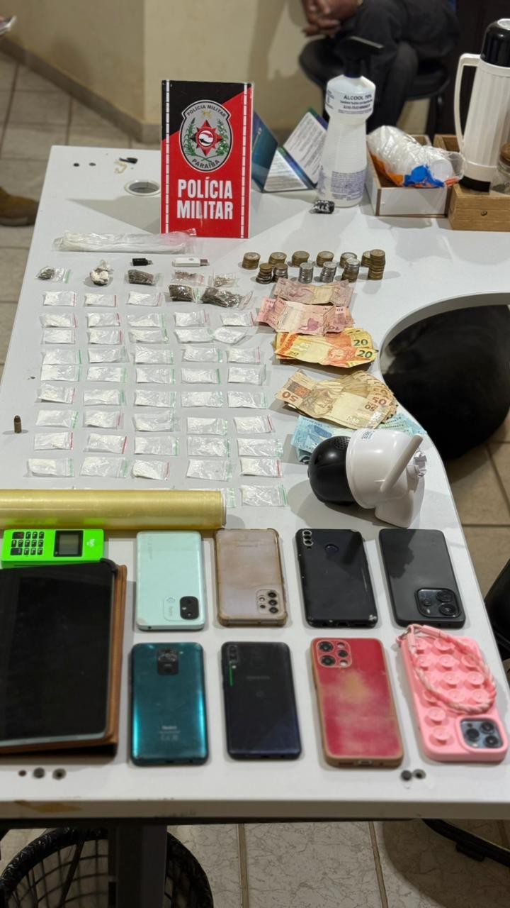 Polícia Militar desarticula ponto de tráfico e apreende drogas, munição e dinheiro em São Bento