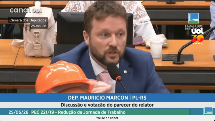 Votação de relatório sobre fim da 6x1 foi adiada após deputado pedir vista, orientado por Cabo Gilberto